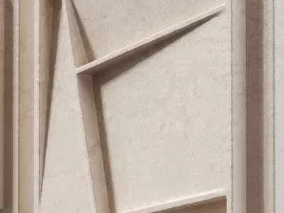 Geometric Canvas Wall Art 2 3D model