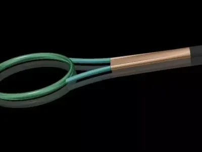 Racket tennis with handle Free 3D model