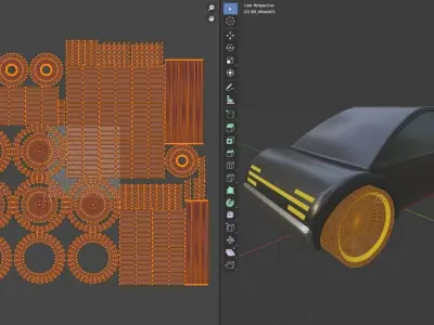 Concept Car Low-poly 3D model