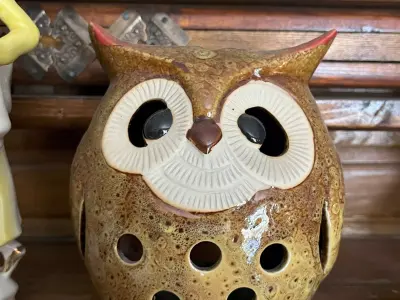 Ceramic Owl Lantern  Decorative 3D Model for Art and  Design 3D print model