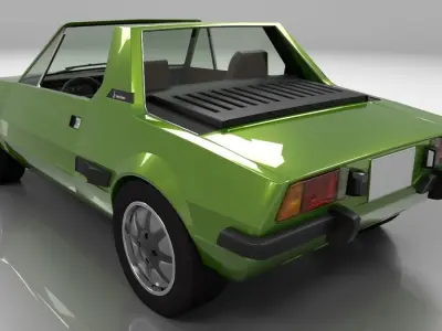 Fiat X1-9 1976 Lo-Poly 3D model