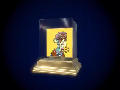 Mutant Ape 26 Gold Club Low-poly 3D model