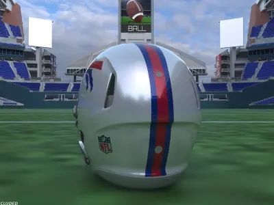 Buffalo Bills American Football Helmet 3D model