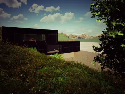 modern villa 3D model purchase