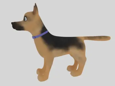 Cartoon Dog 3D model