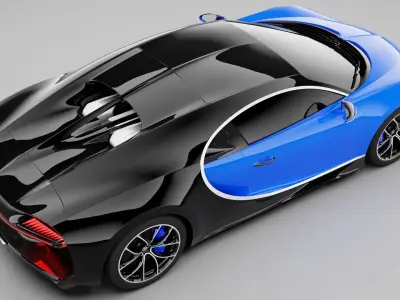 Bugatti Chiron 2017 3D model