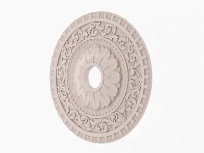 Classic Ceiling Medallion 07 3D model