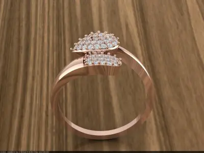 Diamond Jewelry Ring 3D print model get