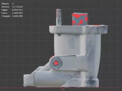 Subaru Lower Intake Manifold 14001AB66A Scan 3D model