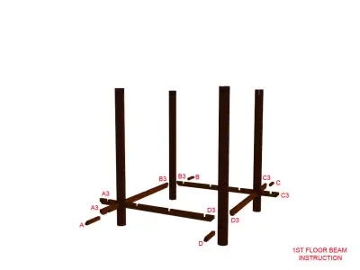 DESAIN GAZEBO 3D model