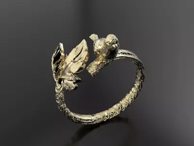 Bird Ring 3D print model