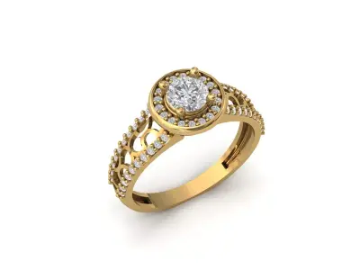 Rings for Women Womens Rings Stone Ring Ready STL 3DM Models  3D print model 6