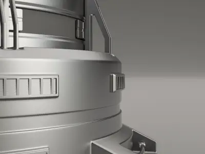 Sci-Fi Industrial Object 02 3D model