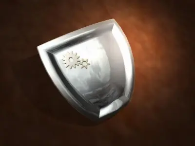 Mechanic shield Free 3D model