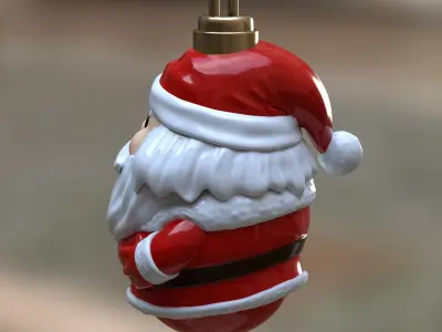 Santa Claus christmas tree ornament Free 3D print model