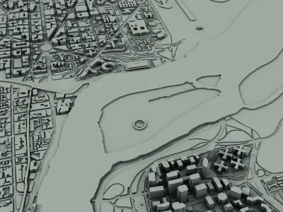 Washington City United States 3D print model