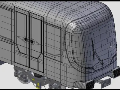 Subway car 3D model