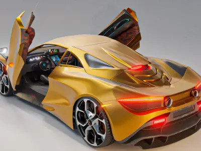 MClaren 720s 3D model buy