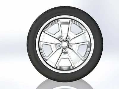 Custom wheels US Mags Malibu for your scale model 3D print model