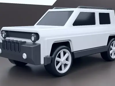 3d printable robust vehicle concept 3D print model