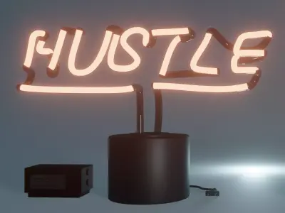 Table Neon Hustle Free low-poly 3D model