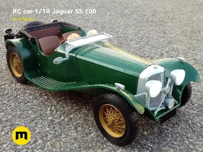 RC model Jaguar SS 100 3D print model