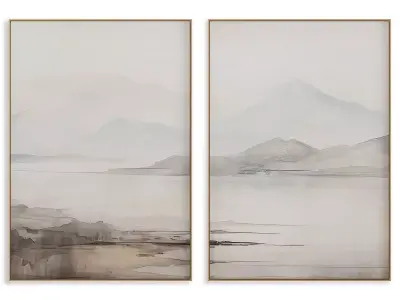 Abstract Painting Frame set 3D model 347