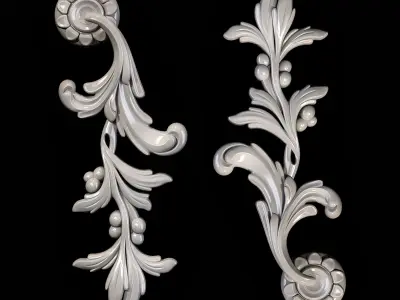 Classic carved 047 3D model