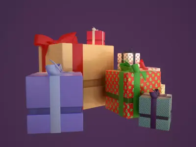 Gift Box Present Box  3D model