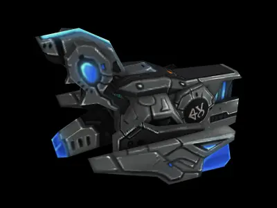 Machinery - Floating Cannon 02 3D model