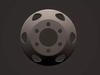 WHEEL DISC TRUCK Low-poly 3D model