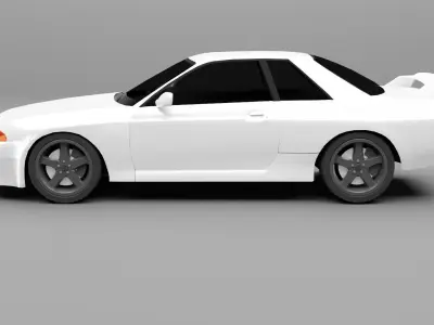 Nissan Skyline R-32 Low-poly 3D model
