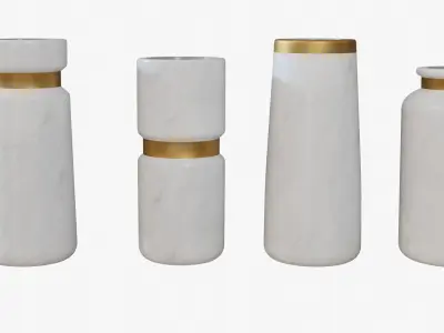 Marble Vases 3D model purchase