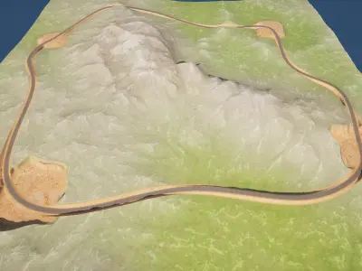 Free Terrain 002 Free 3D model