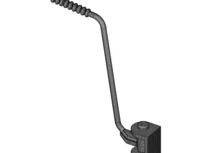 Motorcycle Kickstarter Lever 3D print model