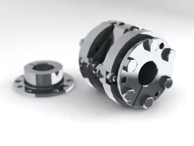 Elastic coupling 3D print model