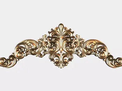 Carved decor for cnc 52 3D model