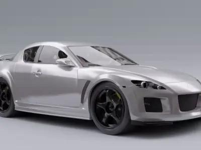 Mazda Speed RX8 model in Blender 3D model