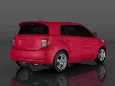 Scion xD Low-poly 3D model