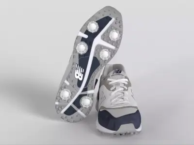 New Balance Men s 997 Golf Shoes Low-poly 3D model