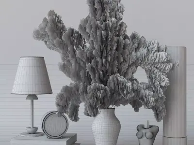 decorative Set 02  Low-poly 3D model