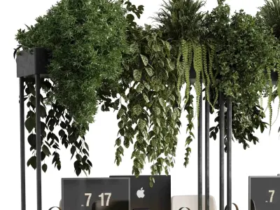 Workplace - Home offfice set - Employee desk 32  3D model
