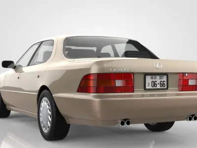 Lexus LS 400 1989 3D model