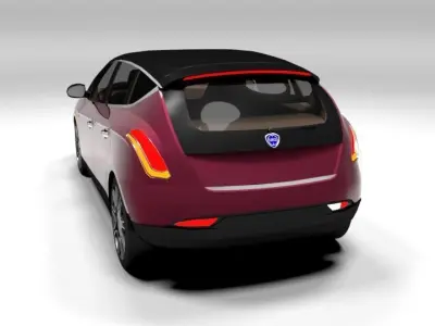 LANCIA DELTA LOWPOLY Low-poly 3D model