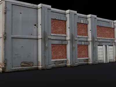 Building 3D Model Low-poly 3D model
