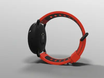 Amazfit Pace Sport Smart Watch Red Low-poly 3D model