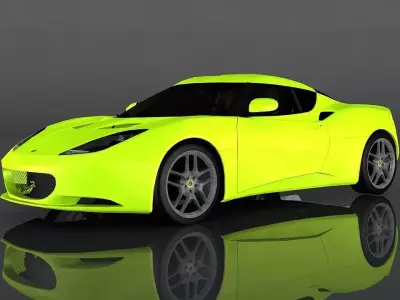 Lotus Evora Low-poly 3D model