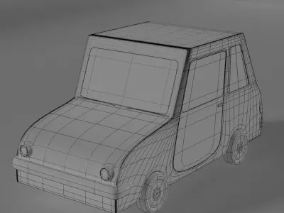 Cartoonish Car 3D model