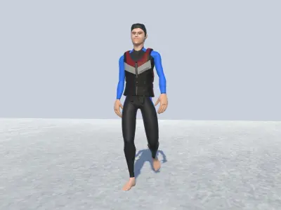 Swim Suit Avatar Rigged  Low-poly 3D model