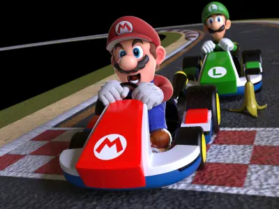 Mario Kart 3D model